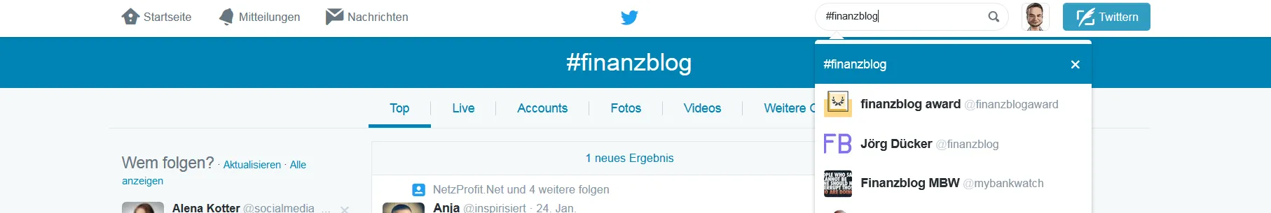 financeblog twitter