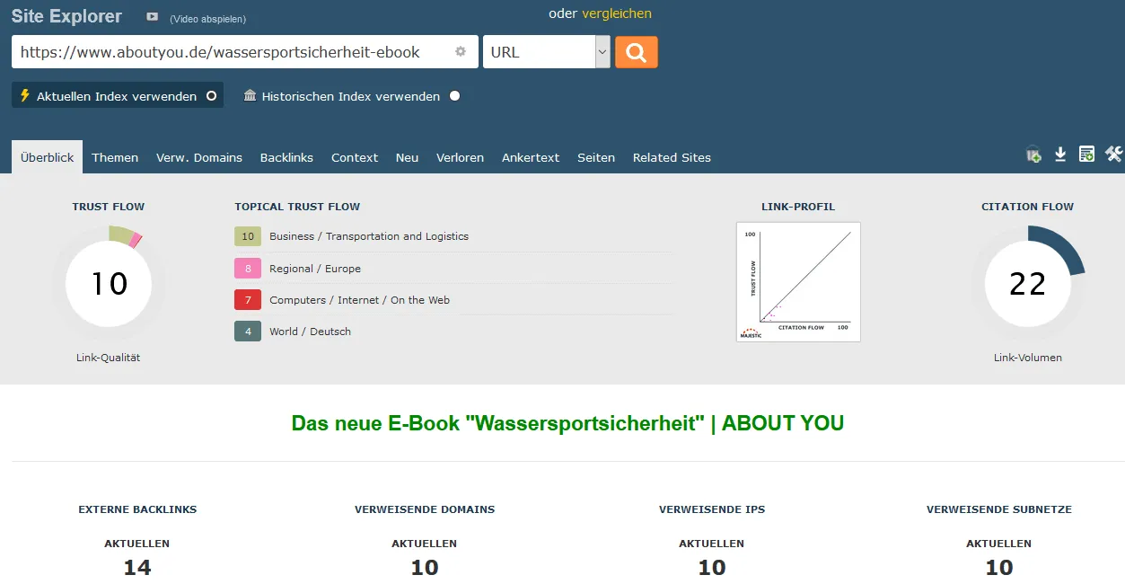 Link profile seeding 