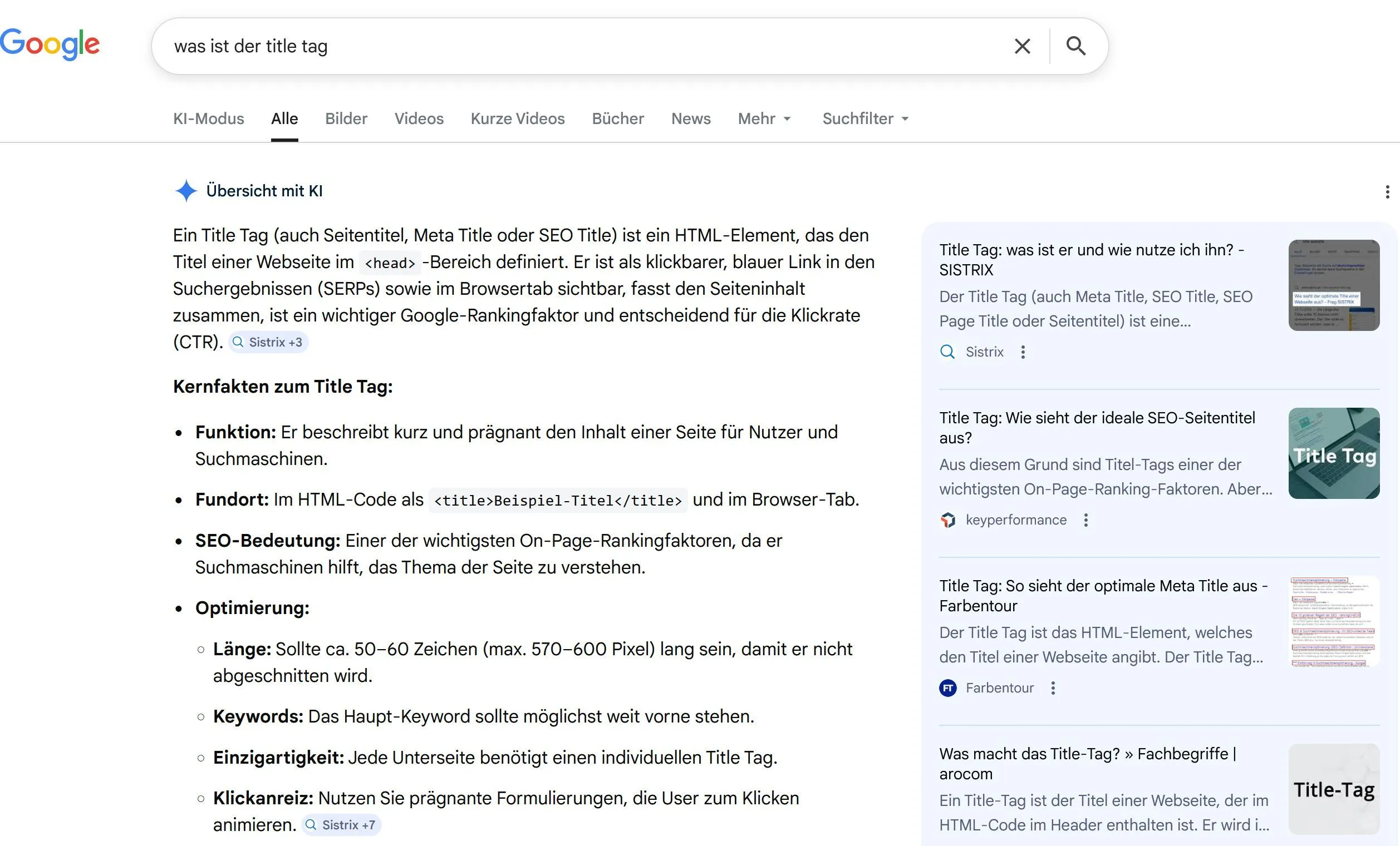 AI Overviews example