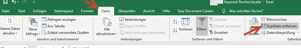 Keyword research