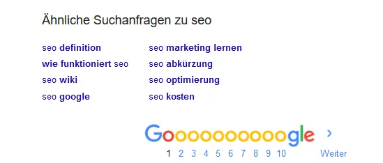Search suggestions