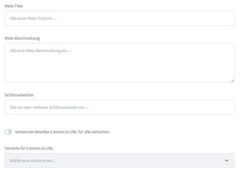 Shopware 6 SEO Canonical Tag S