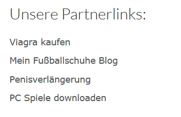 Partner links sidebar
