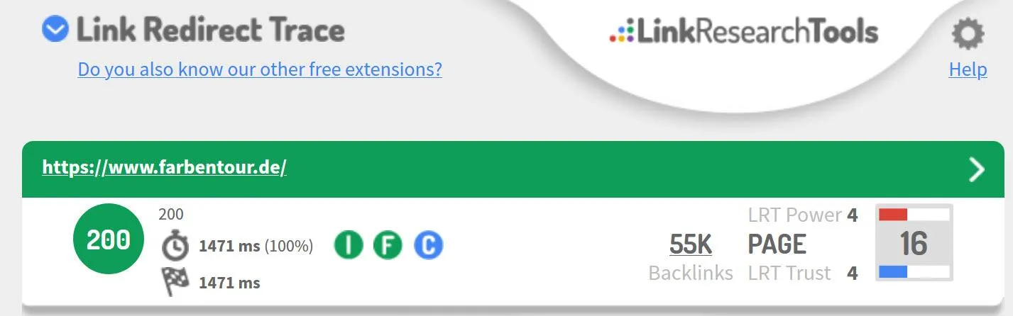 LRT link analysis