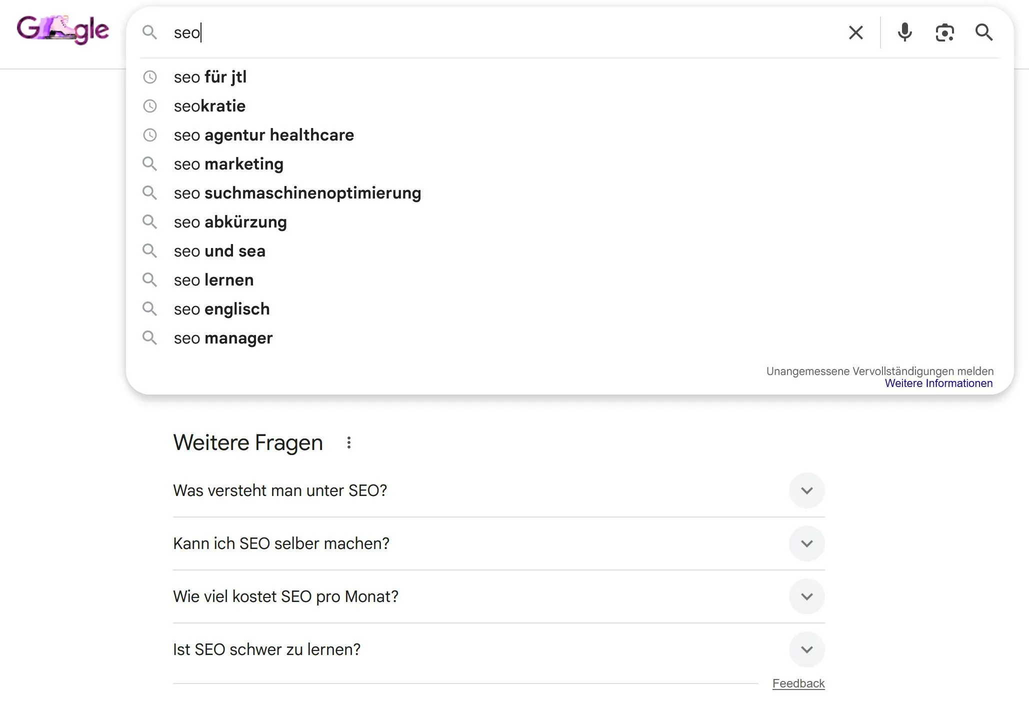 SEO wh-questions