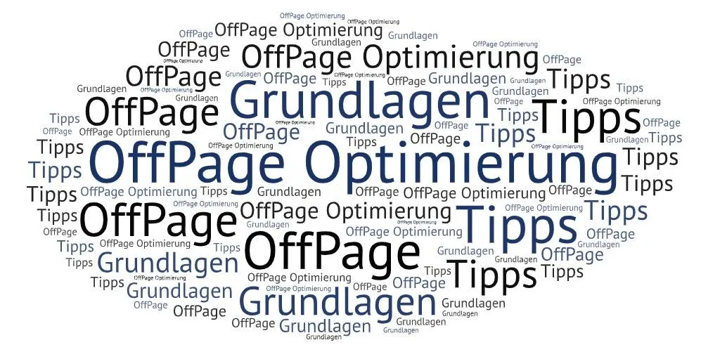 Off-page word cloud