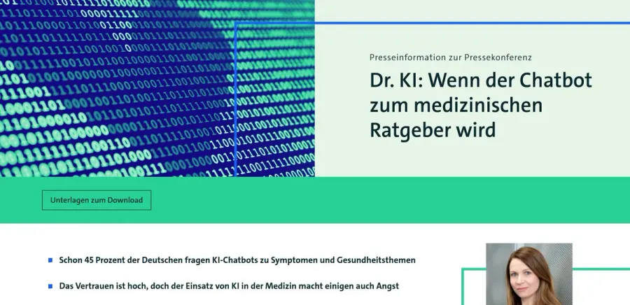 Bitkom study “Dr. AI: when the chatbot becomes a medical advisor”