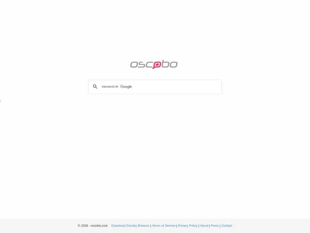 Oscobo – Screenshot der Startseite