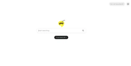 Yep! – Screenshot der Startseite