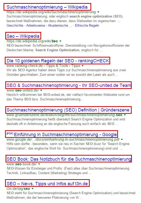 META Title SERPS