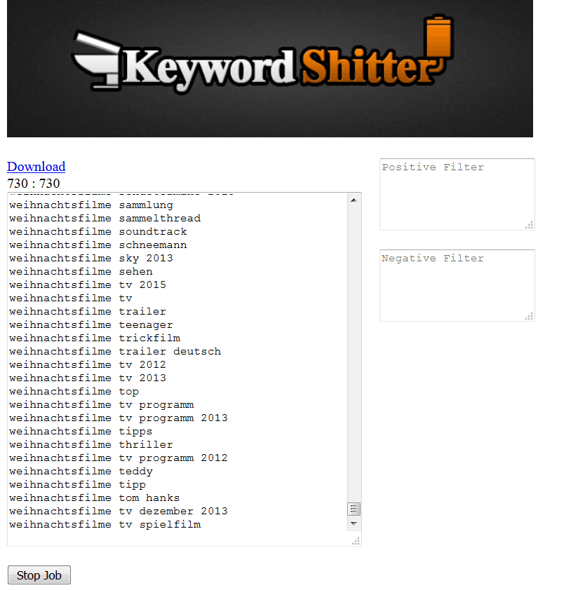 Keywordsh***er Recherche