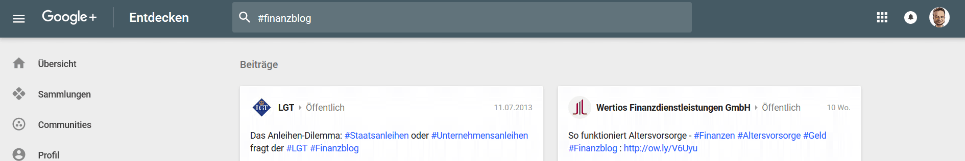 finanazblog google+