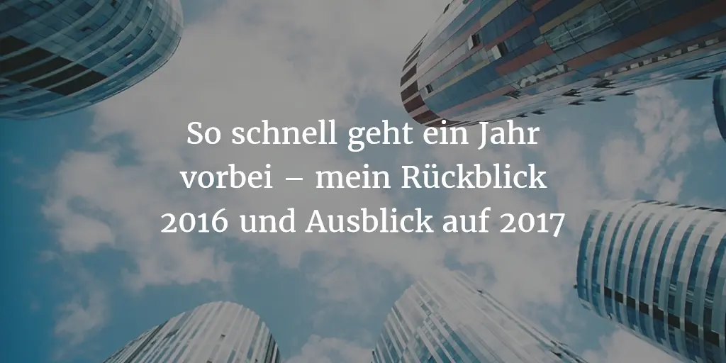Ausblick für 2017