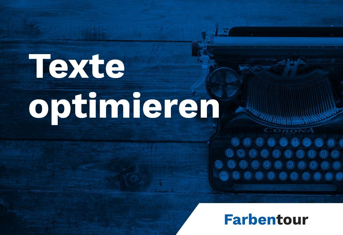 Texte erstellen und optimieren für Suchmaschinen