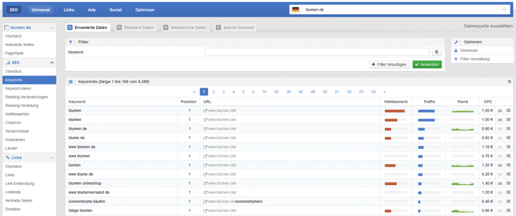 SEO-Konkurrenzanalyse