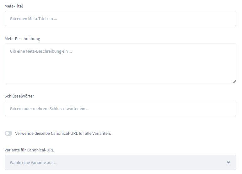 Shopware 6 SEO Canonical Tag S